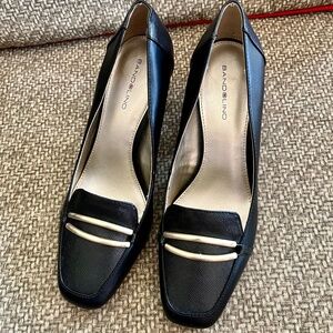 Bandolino black pumps heels shoes size 9